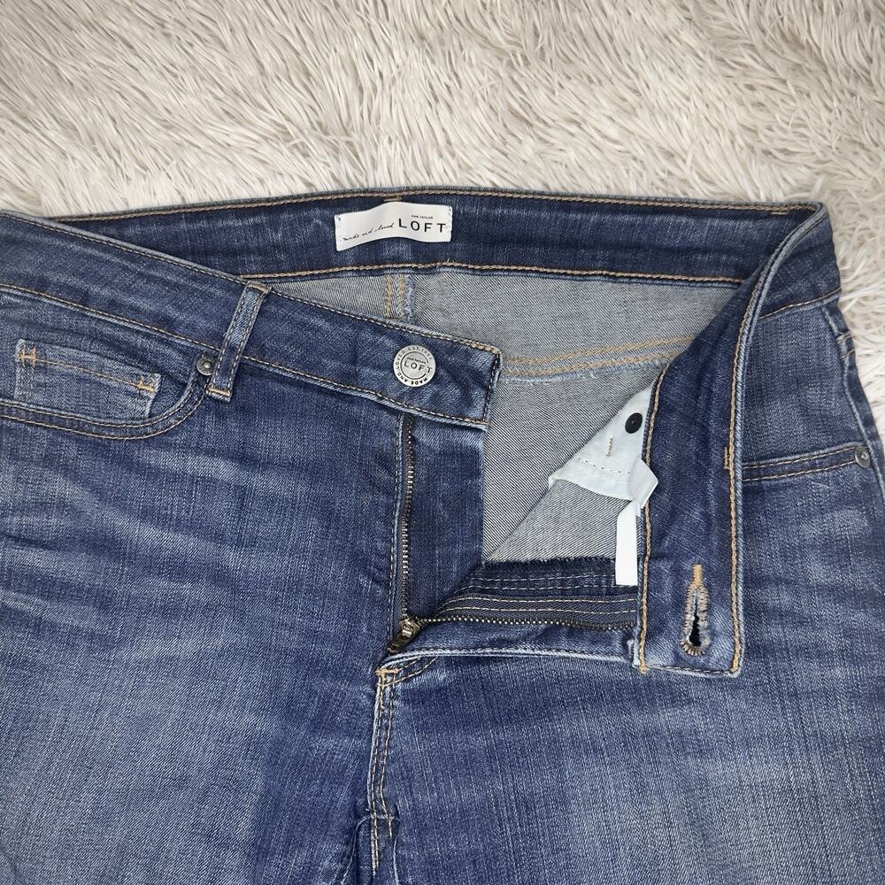 Ann Taylor LOFT Size 27/4 Curvy Skinny Jeans Low Rise Stretch 29.5” Ins Womens - Picture 5 of 11